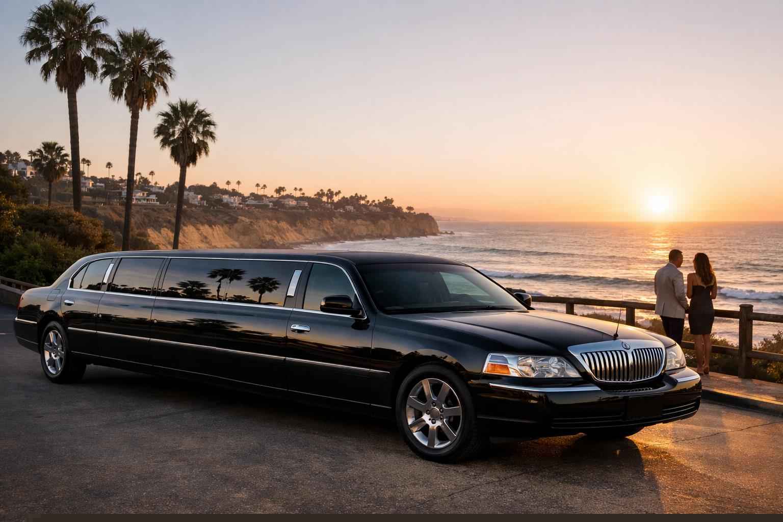 Black Limo Rental Services In Solana Beach California