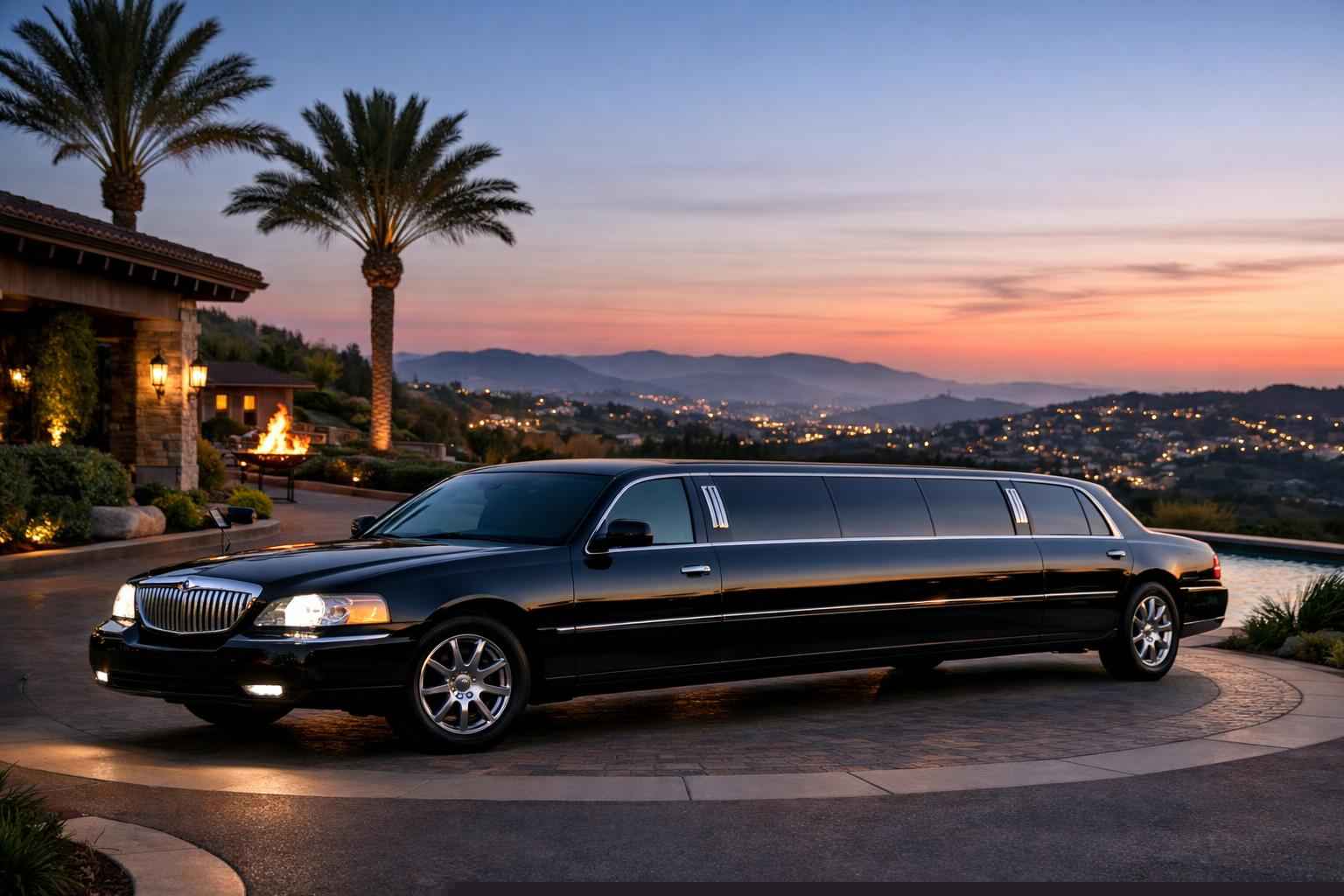 Black Limo Rental Services In Vista California