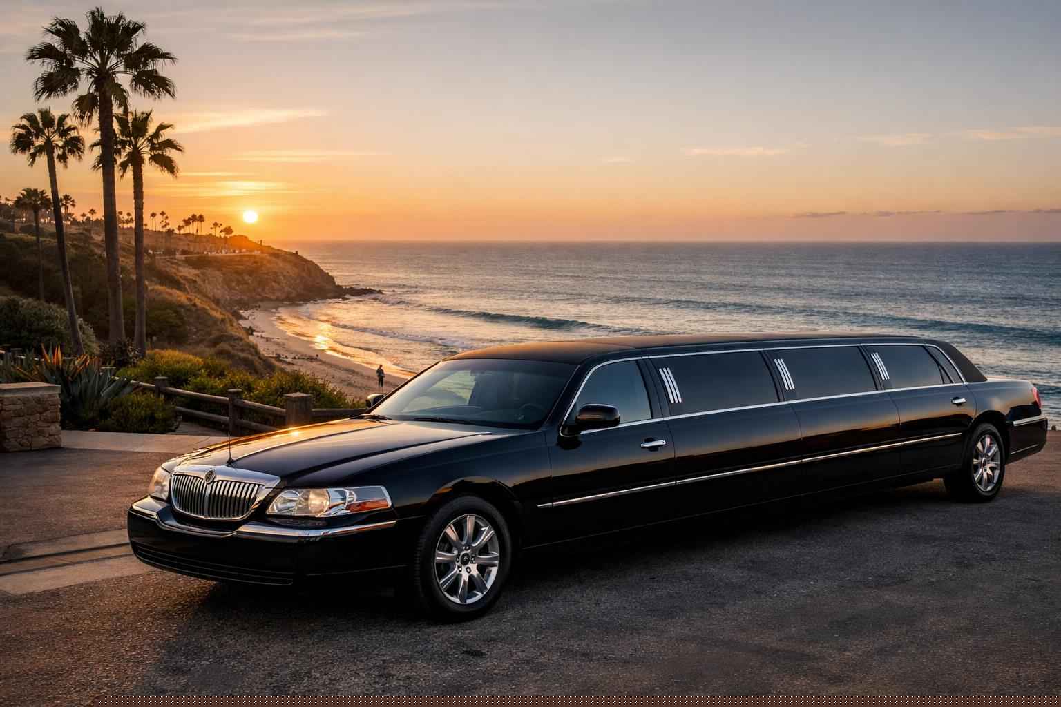 Black Limo Rental Solana Beach Ca