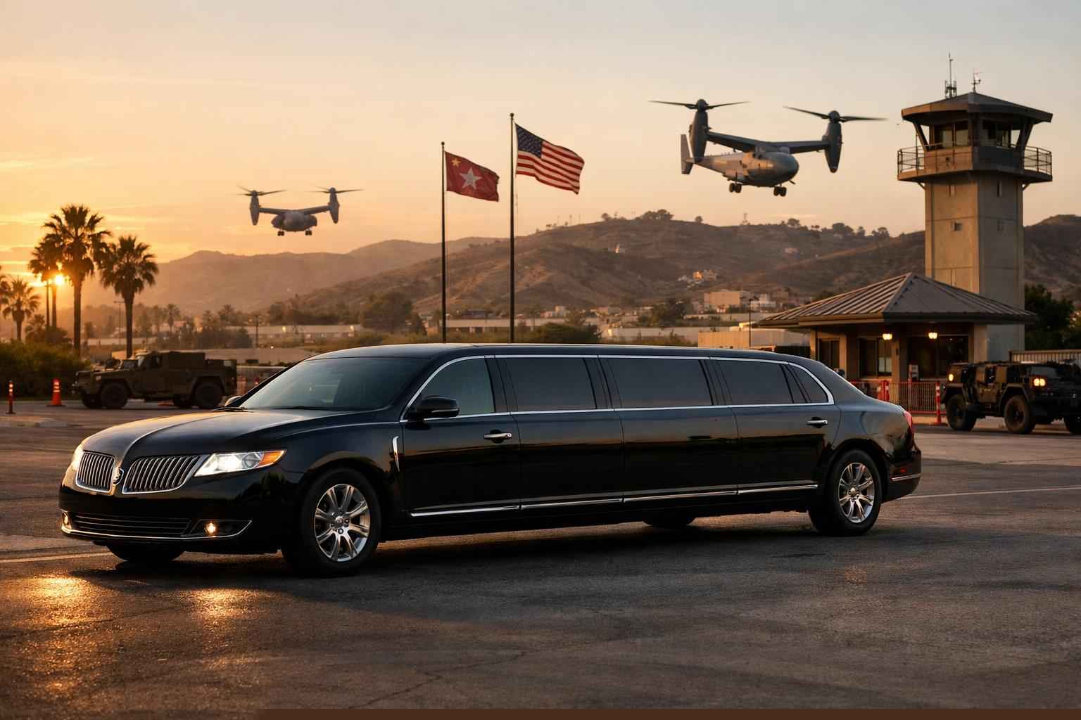 Black Limo Service Camp Pendleton South Ca