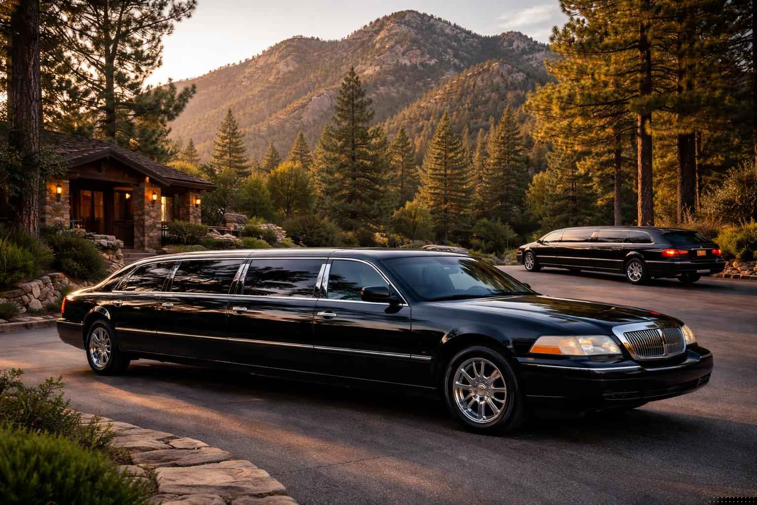 Black Limousines In Alpine California