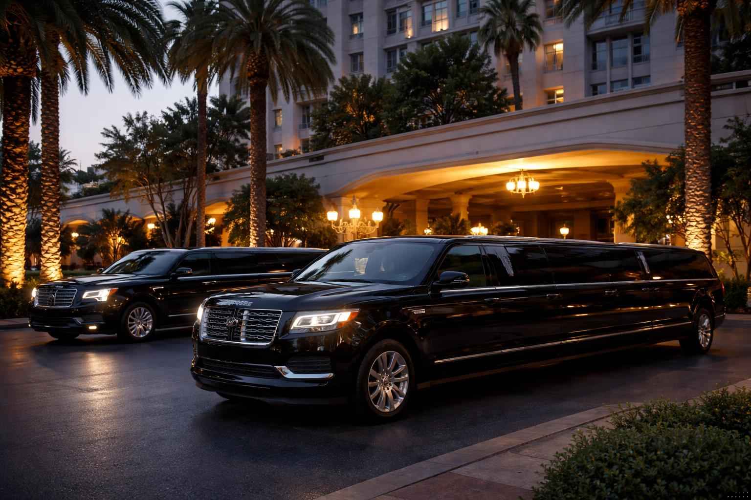 Black Limousines In Bostonia California