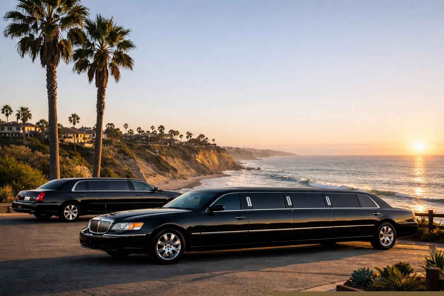 Black Limousines In Encinitas California
