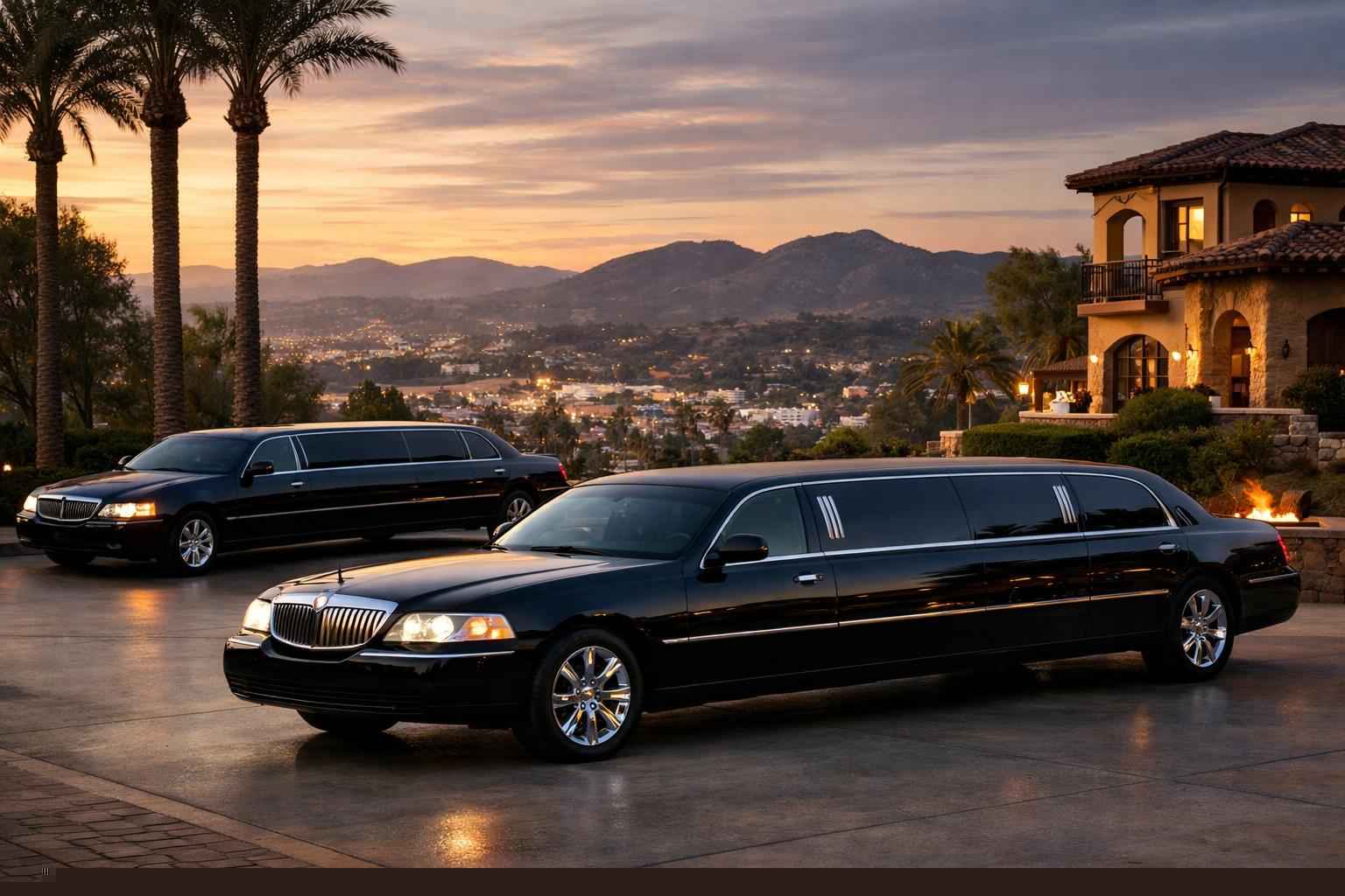 Black Limousines In Escondido California