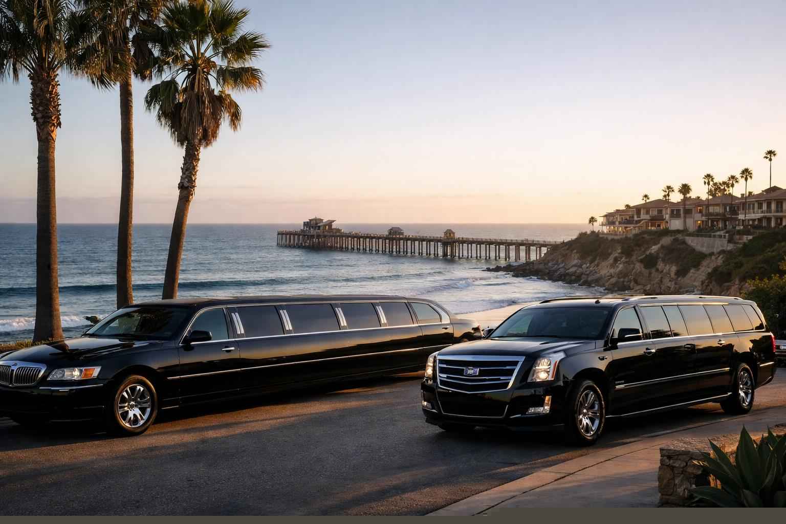 Black Limousines In Oceanside California