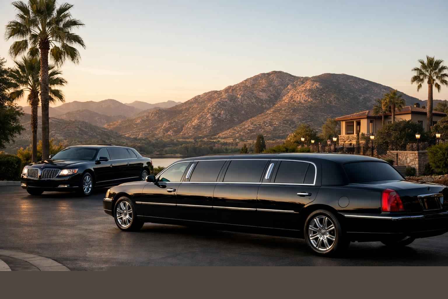 Black Limousines In Santee California