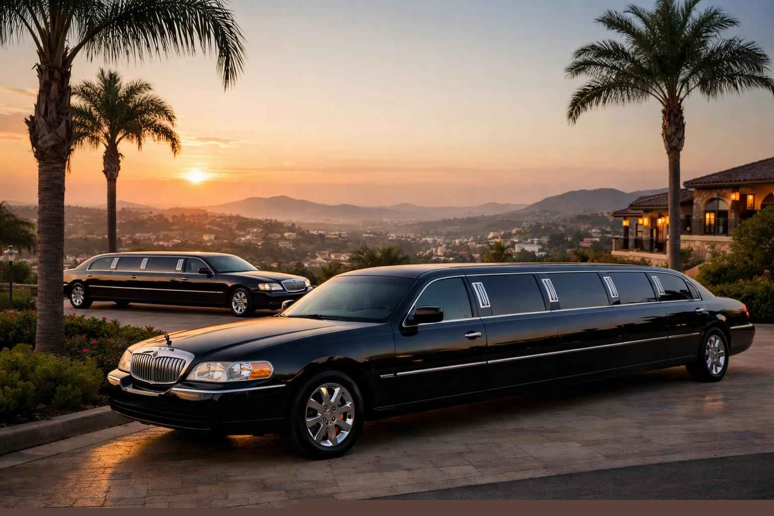 Black Limousines In Vista California