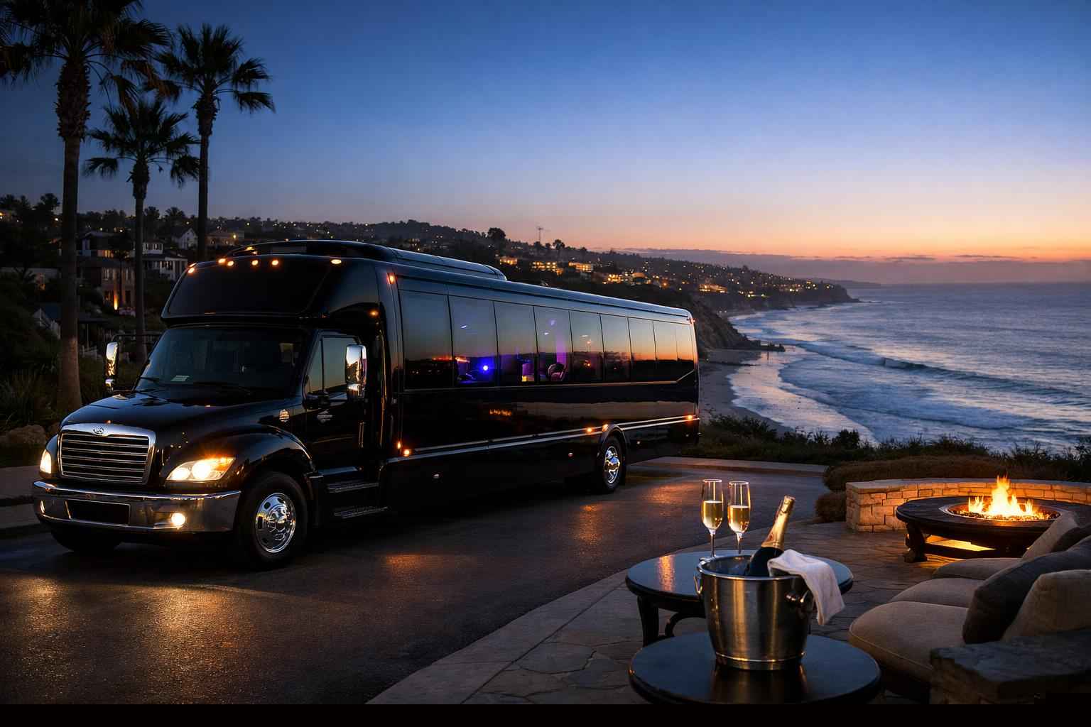 Black Party Bus Rental Encinitas Ca