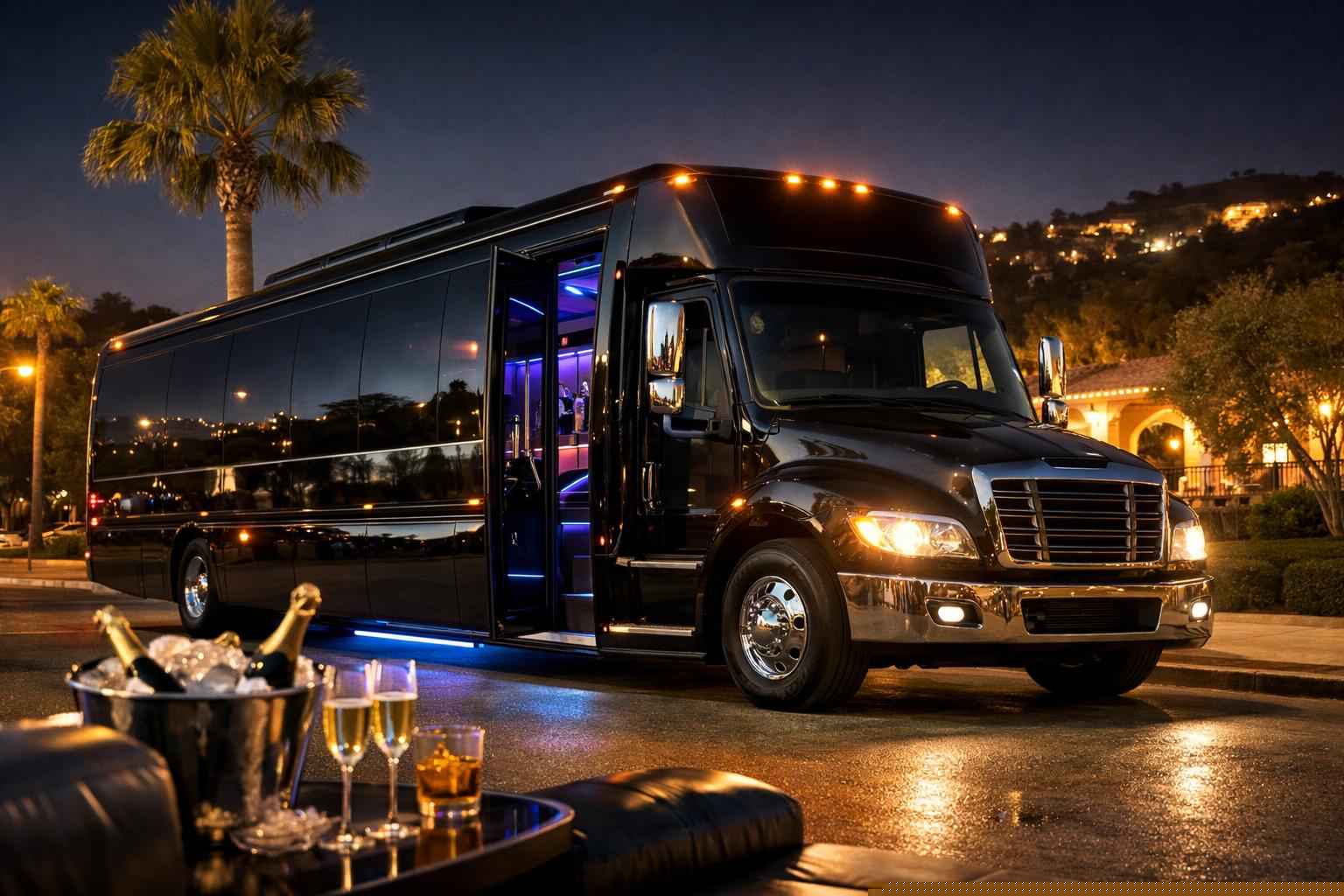 Black Party Bus Rental Escondido Ca