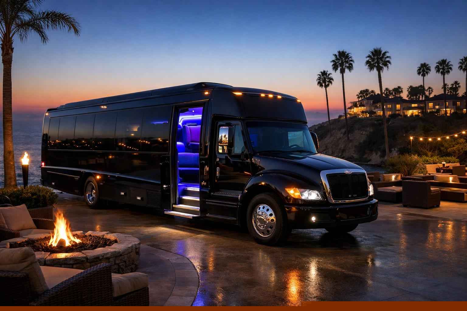 Black Party Bus Rental Near Me Carlsbad Ca