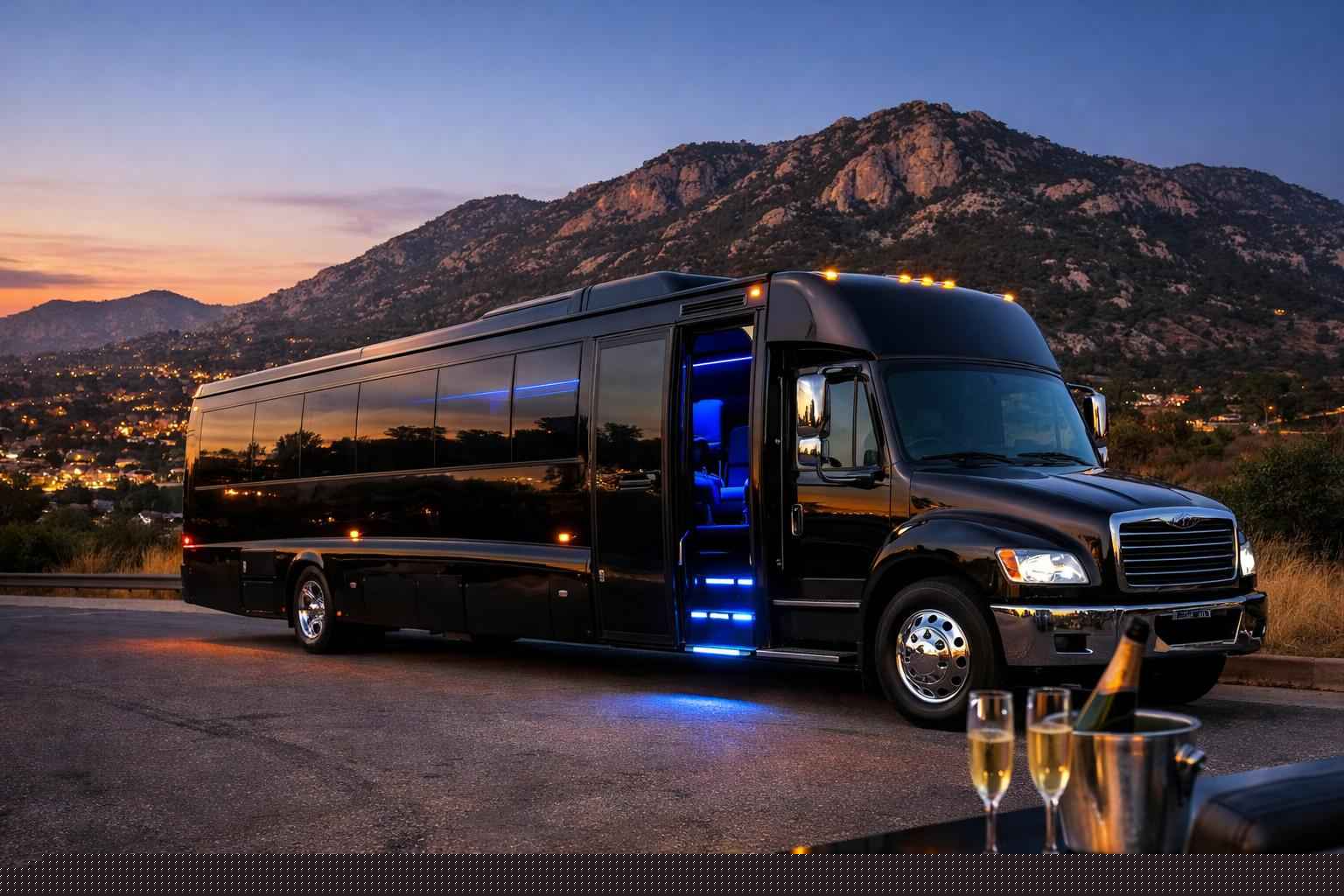 Black Party Bus Rental Near Me Granite Hills Ca