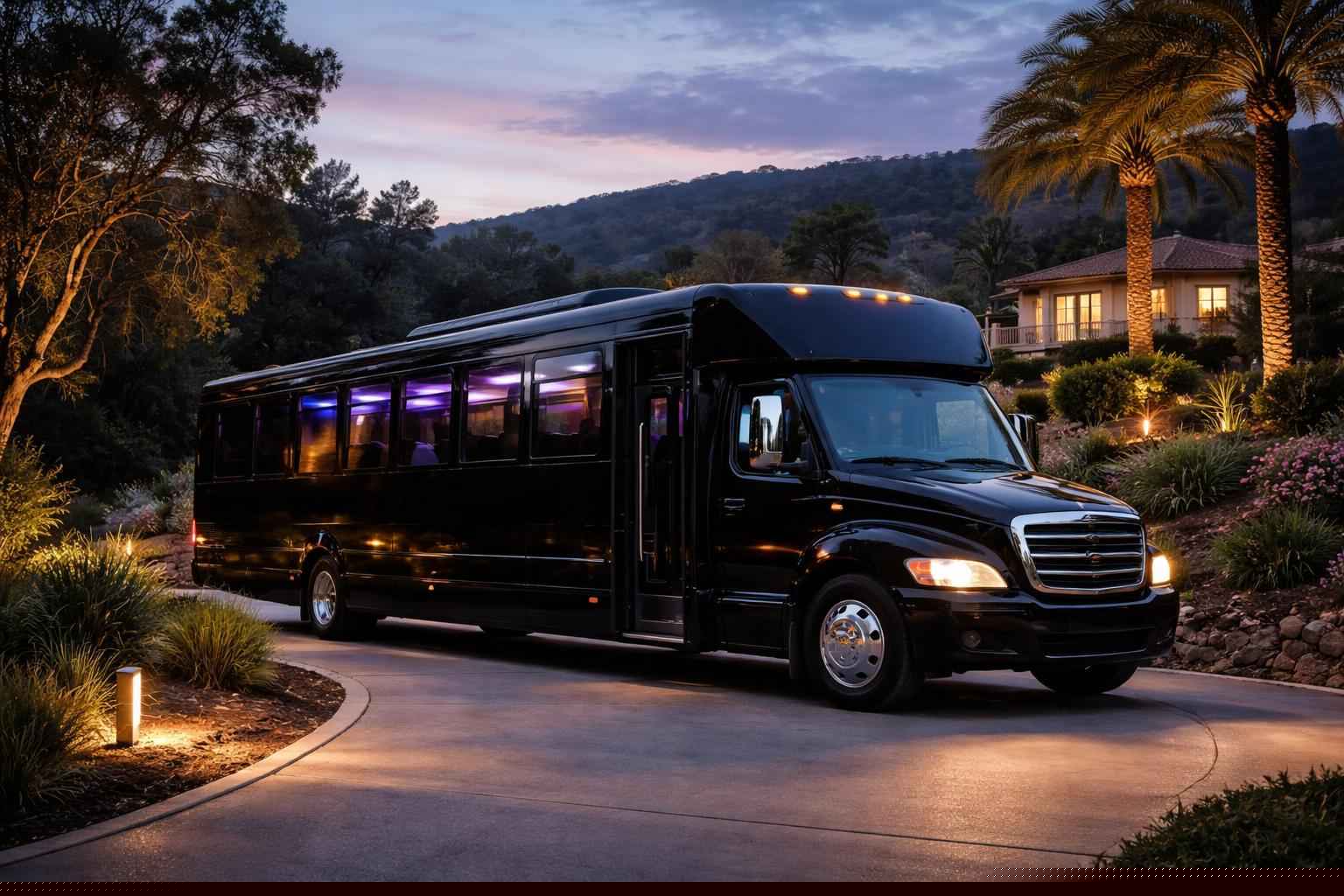 Black Party Bus Rental Near Me In Hidden Meadows Ca