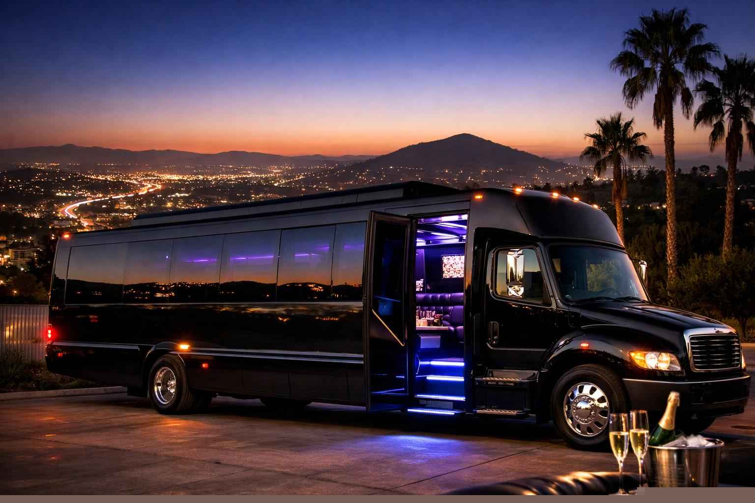 Black Party Bus Rental Near Me La Mesa Ca