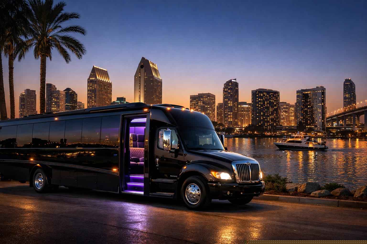 Black Party Bus Rental Near Me San Diego Ca