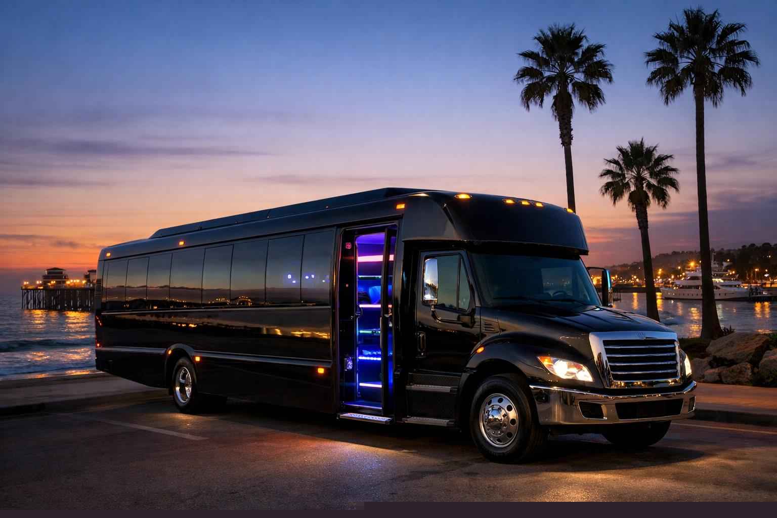 Black Party Bus Rental Oceanside Ca