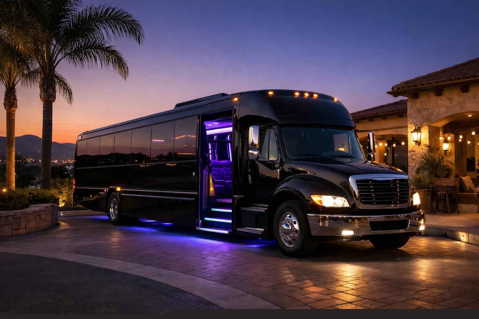 Black Party Bus Rental In Poway California Black Party Bus Rental Poway Ca