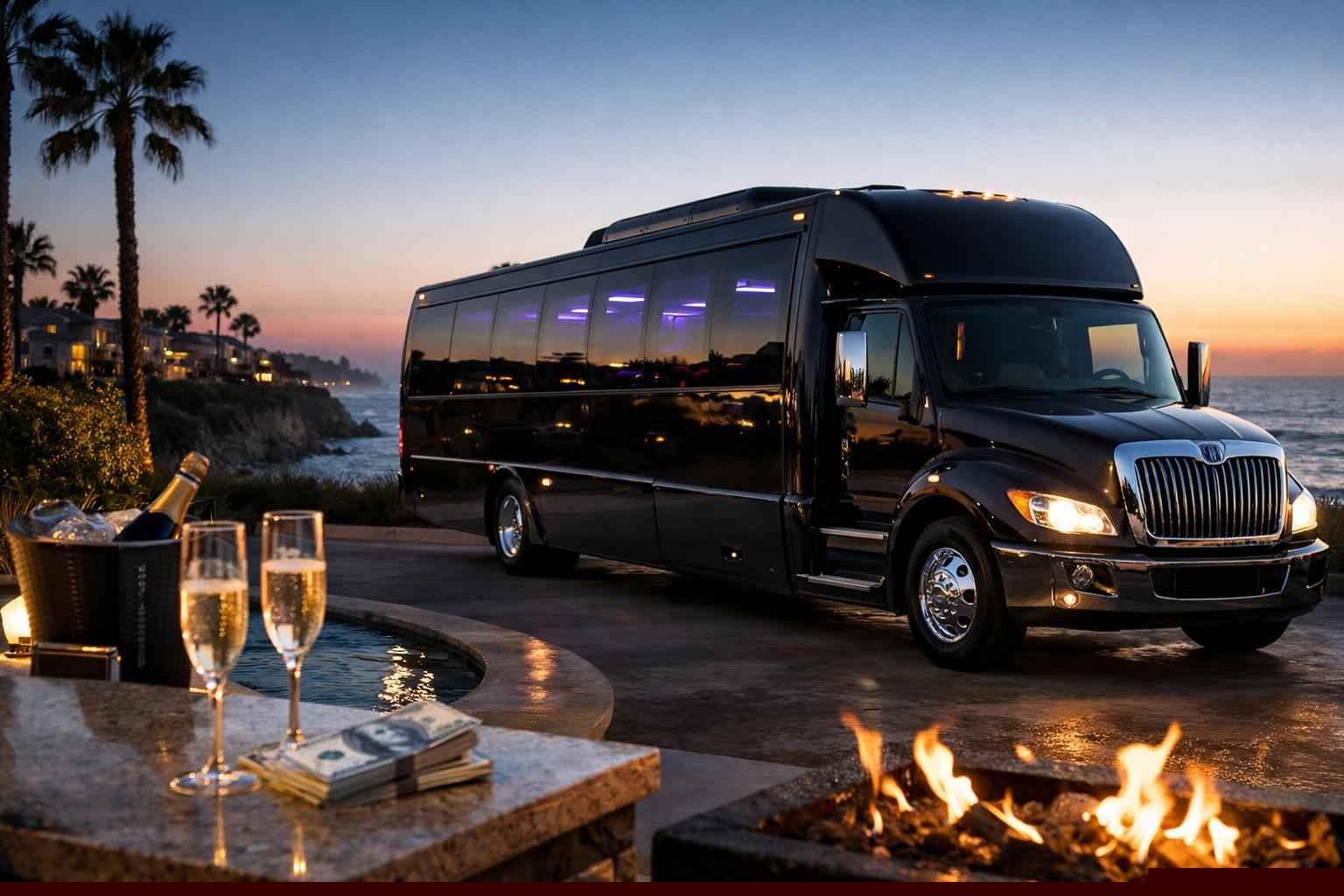 Black Party Bus Rental Prices In Carlsbad Ca