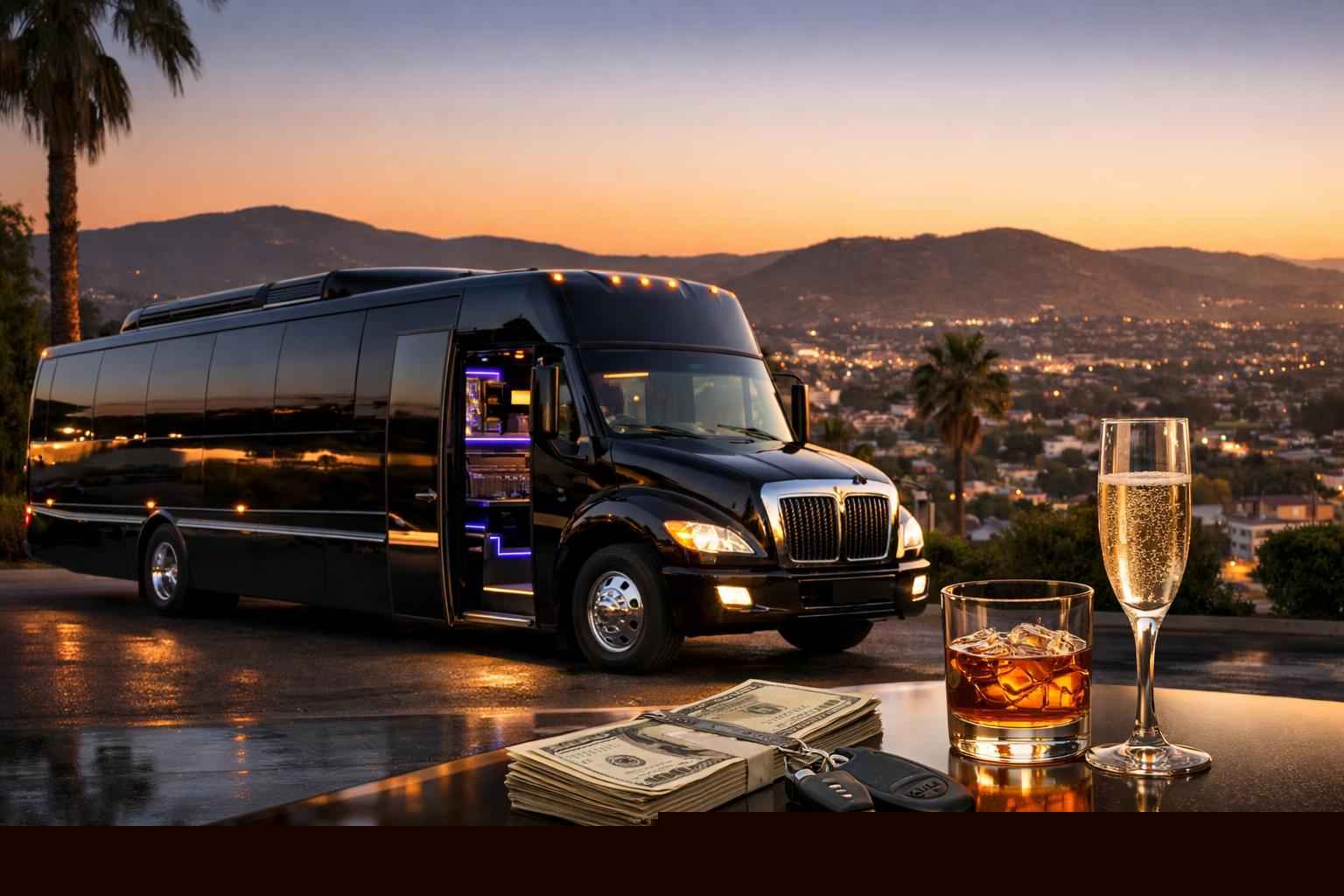 Black Party Bus Rental Prices In El Cajon Ca