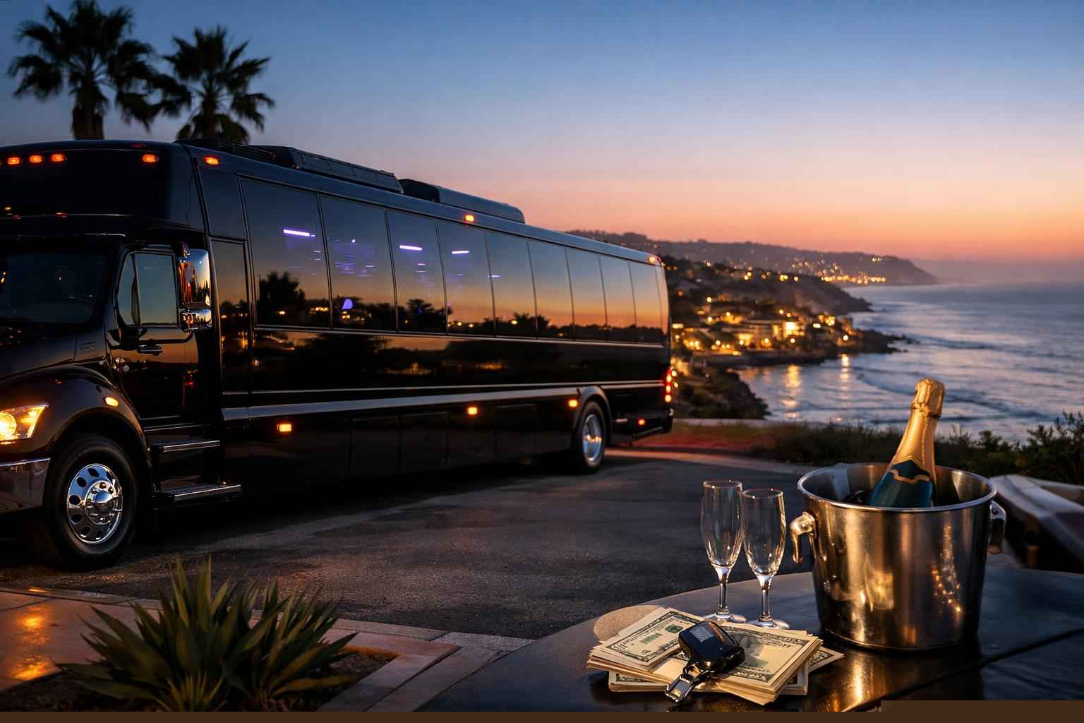 Black Party Bus Rental Prices In Encinitas Ca