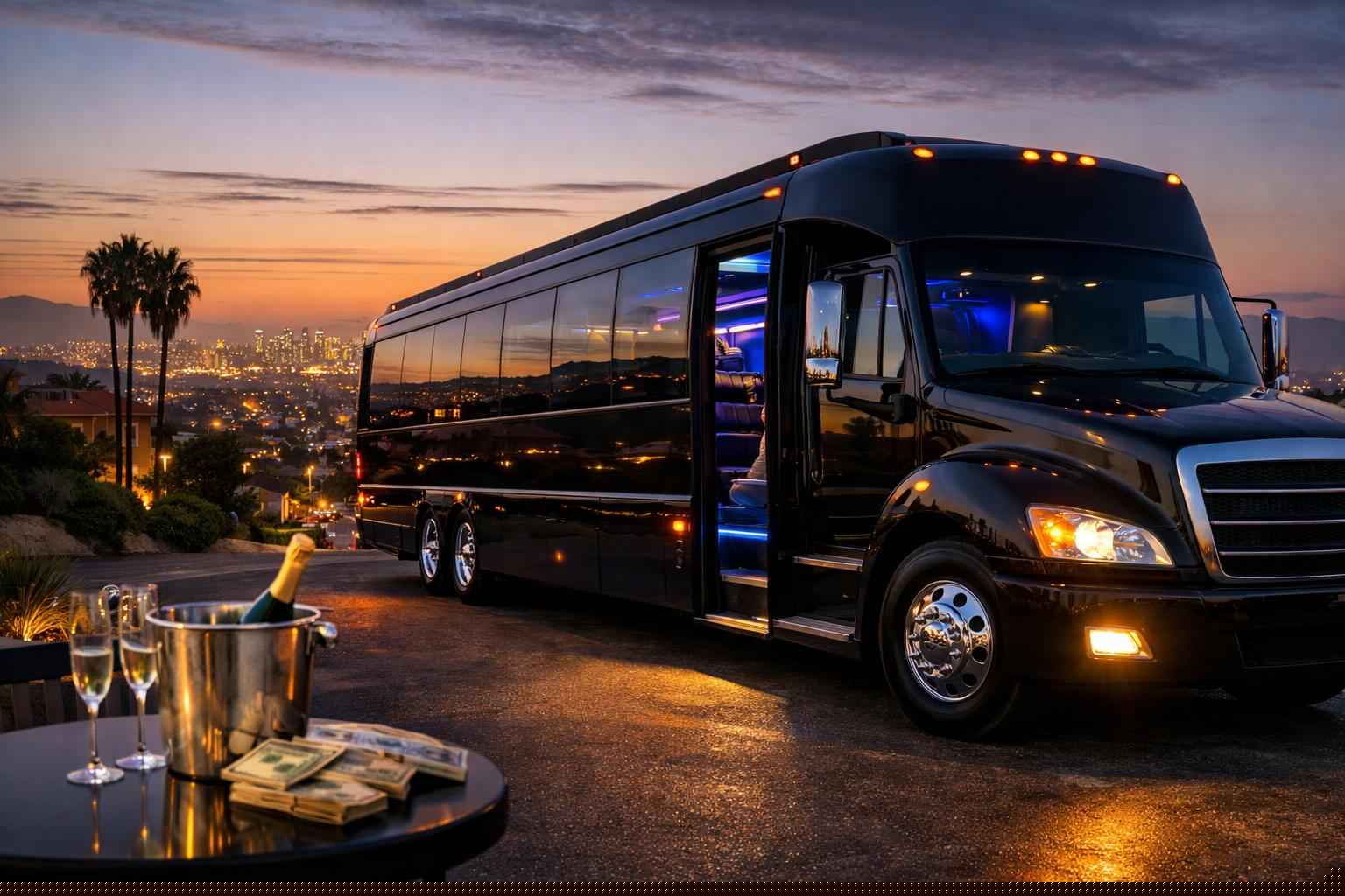 Black Party Bus Rental Prices In La Mesa Ca