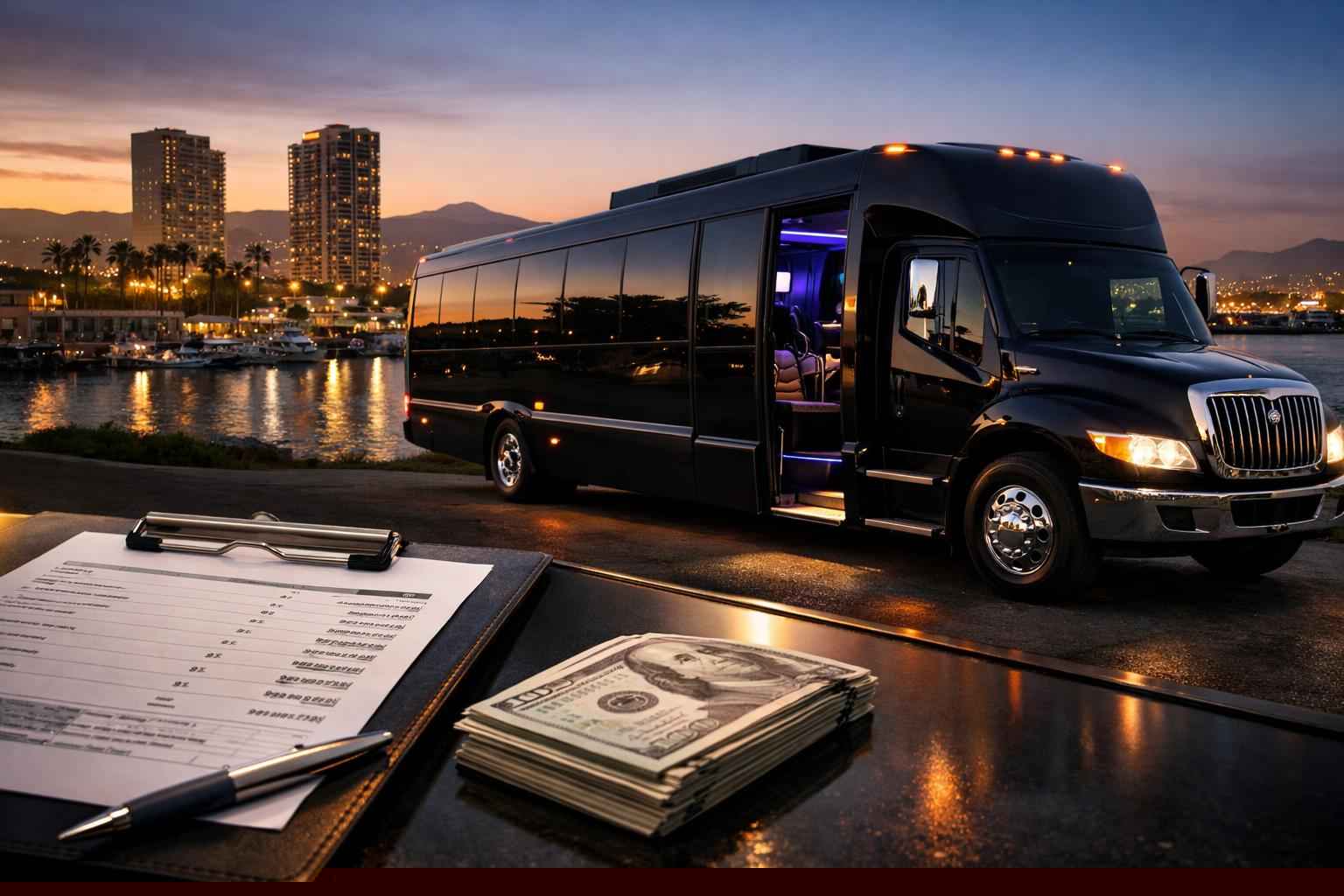 Black Party Bus Rental Prices In National City Ca