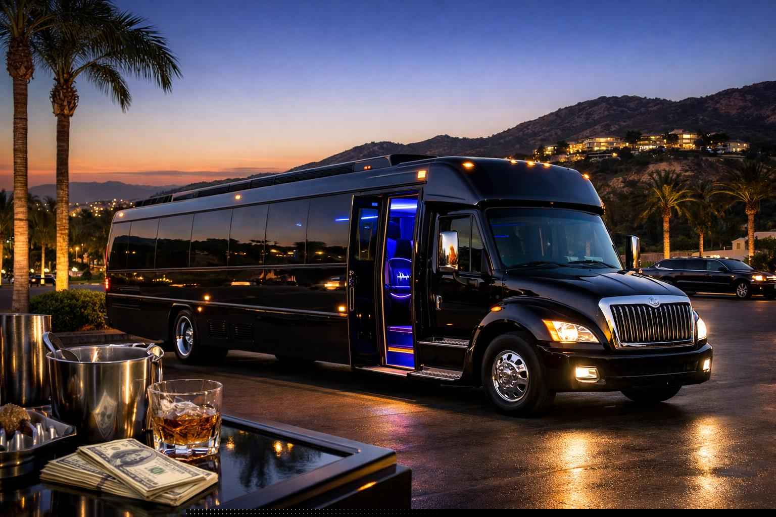 Black Party Bus Rental In Poway California Black Party Bus Rental Prices In Poway Ca
