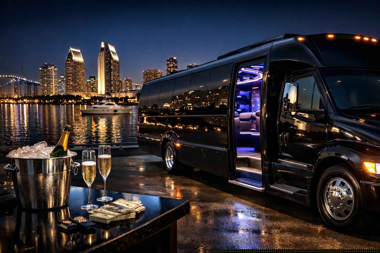 Black Party Bus Rental Prices In San Diego Ca