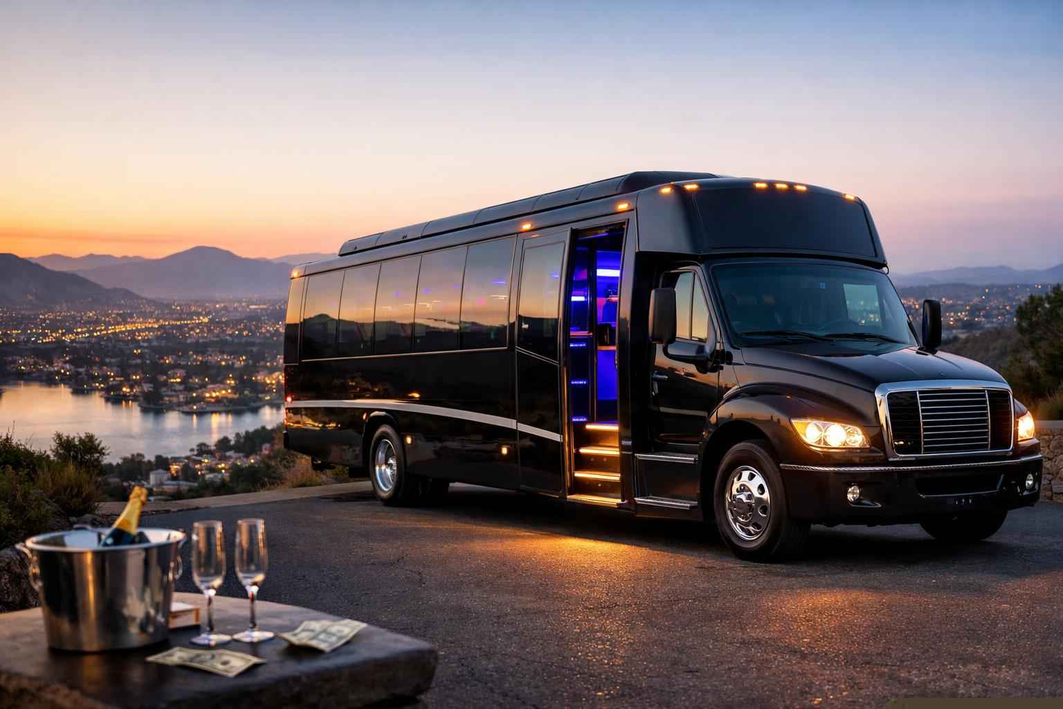 Black Party Bus Rental Prices In San Marcos Ca