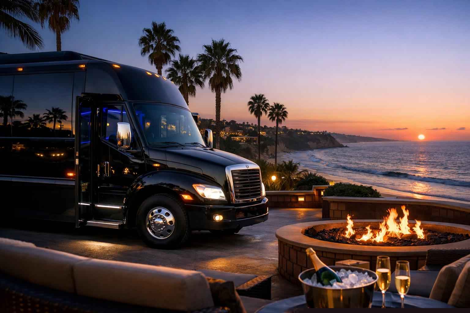 Black Party Bus Rental Prices In Solana Beach Ca