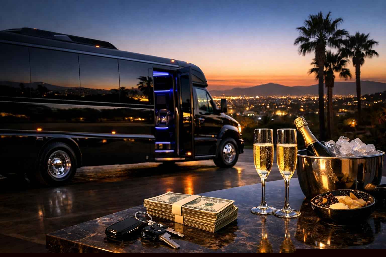 Black Party Bus Rental Prices In Vista Ca