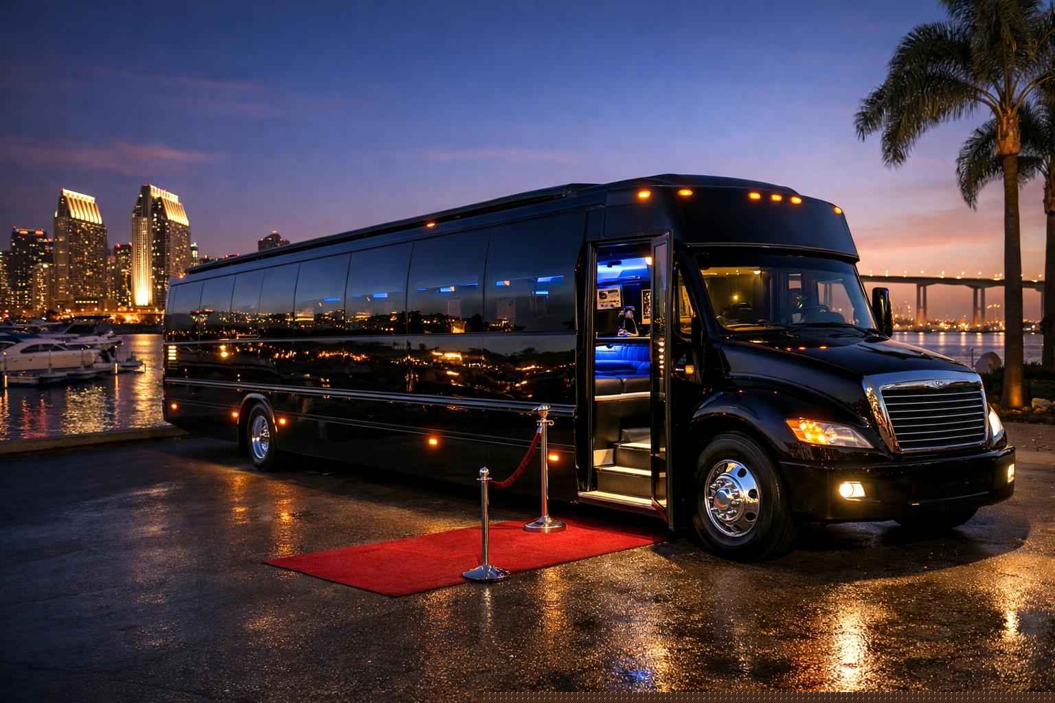Black Party Bus Rental San Diego Ca