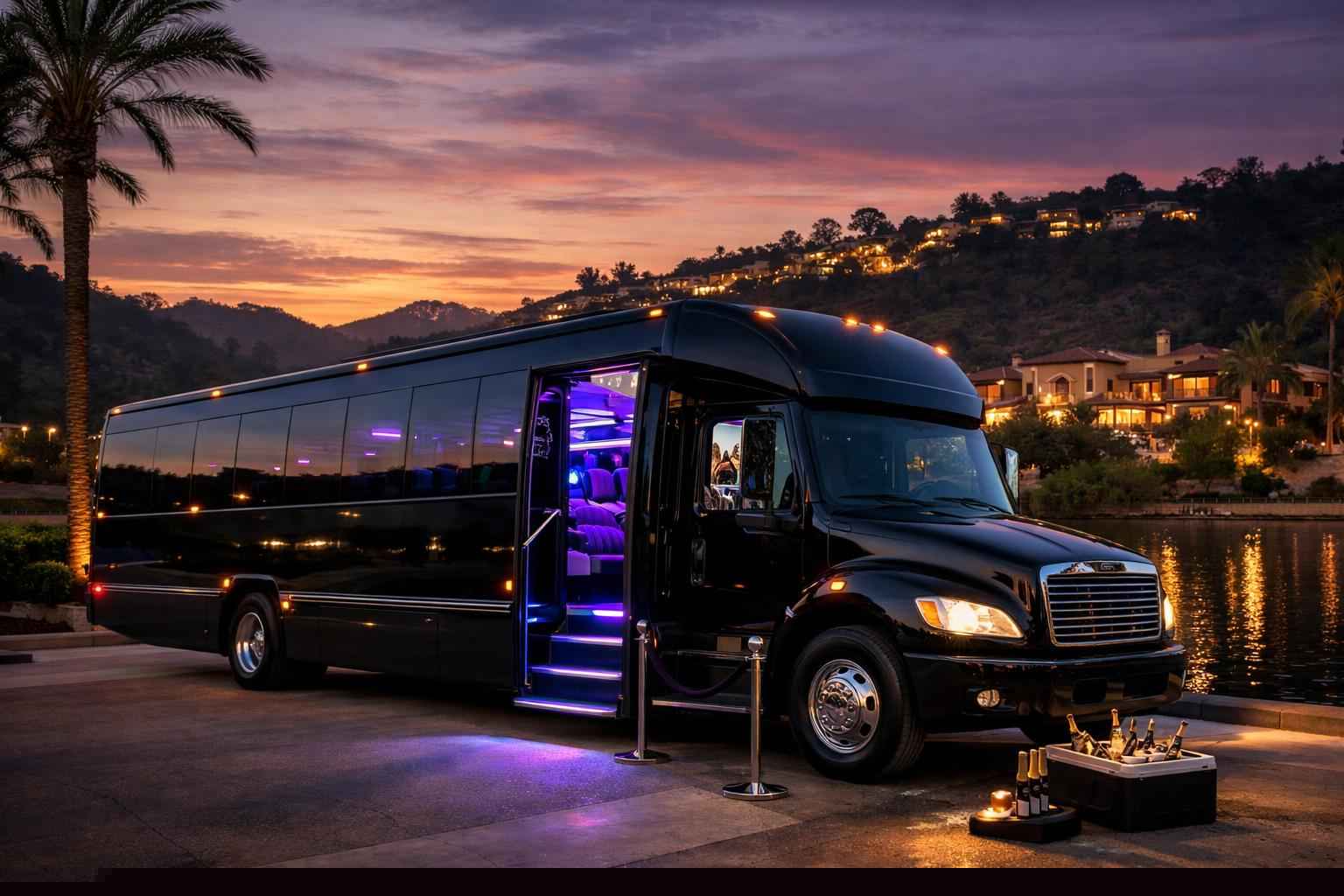 Black Party Bus Rental San Marcos Ca