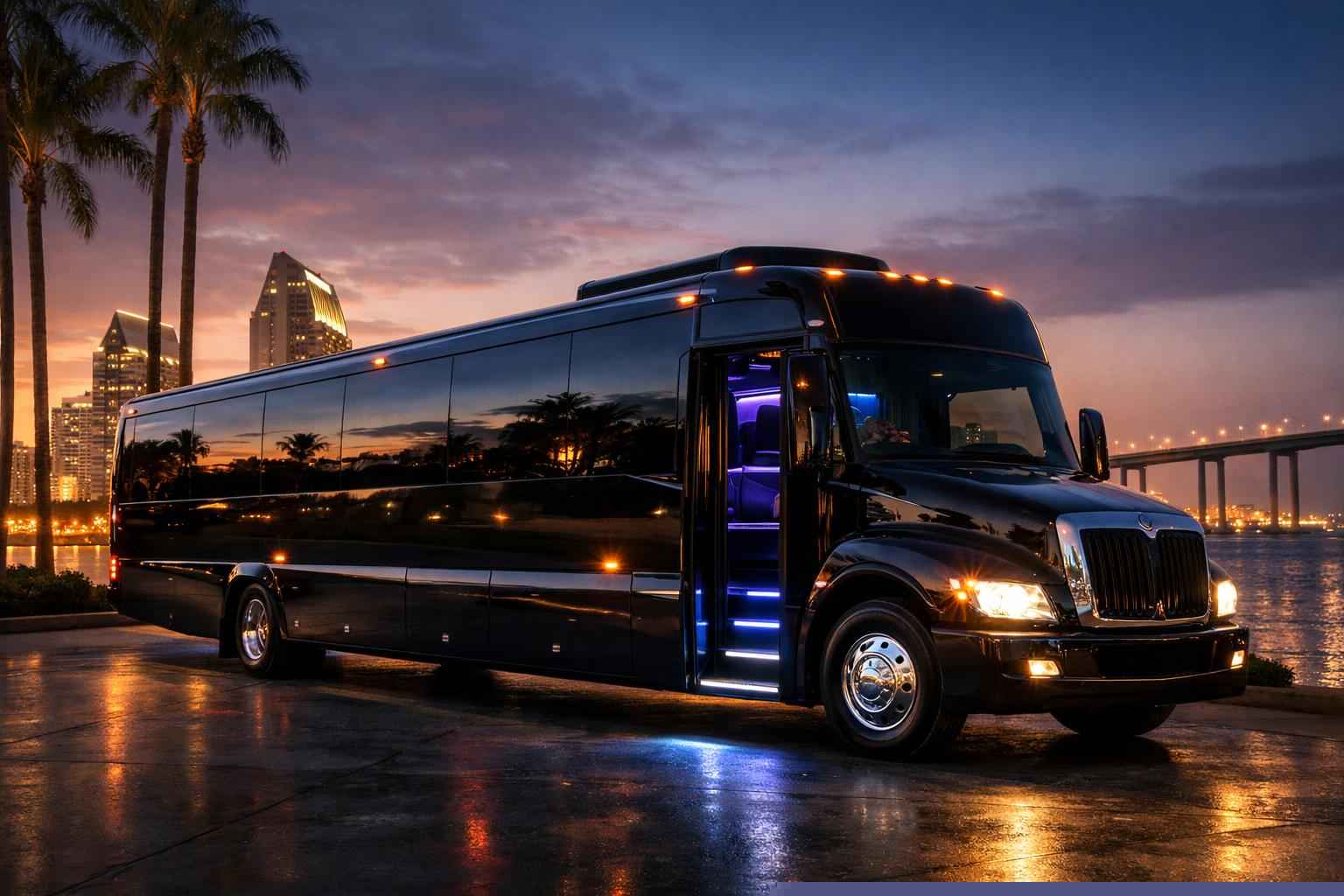 Black Party Bus Rental Services In National City California