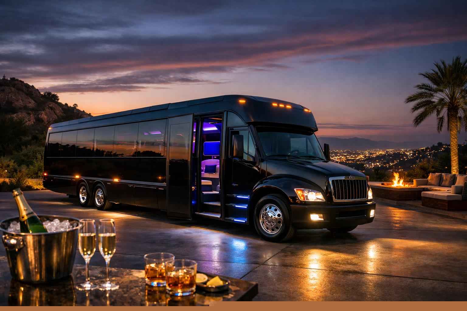 Black Party Bus Rental In Poway California Black Party Bus Rental Services In Poway California