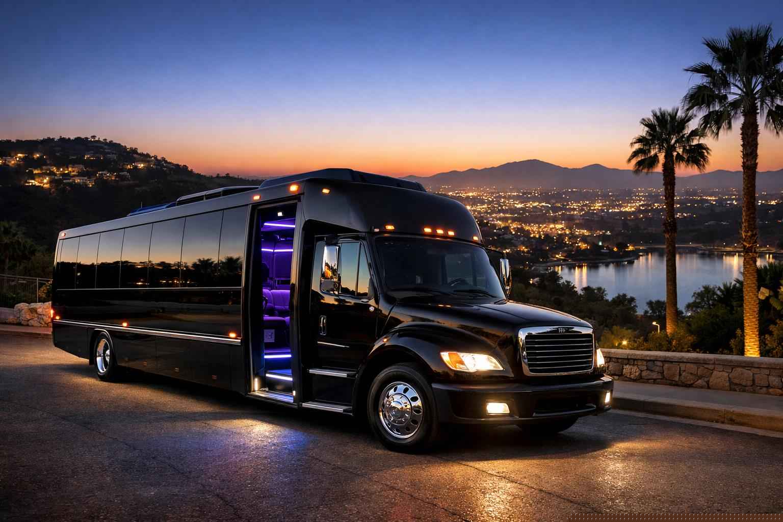 Black Party Bus Rental Services In San Marcos California