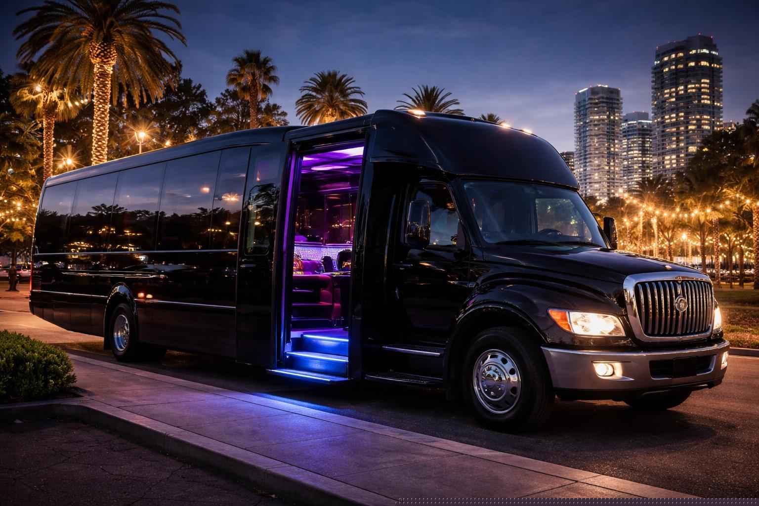 Black Party Bus Rental In Bostonia California Black Party Bus Service Bostonia Ca