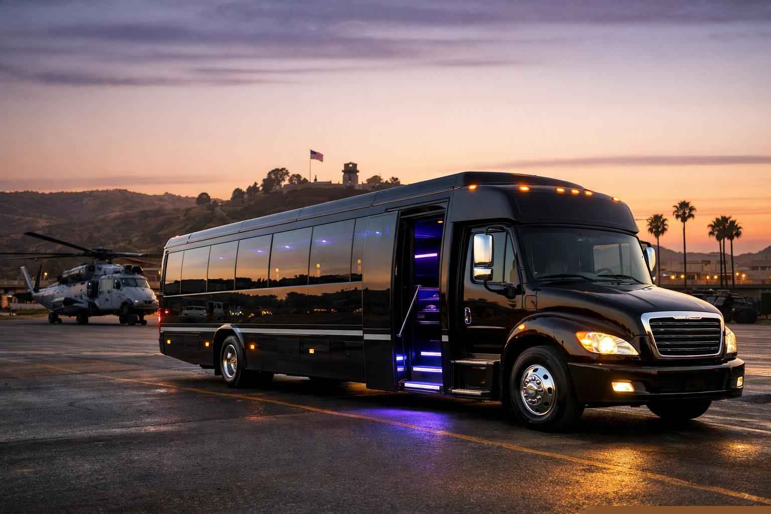 Black Party Bus Rental In Camp Pendleton Mainside California Black Party Bus Service Camp Pendleton Mainside Ca