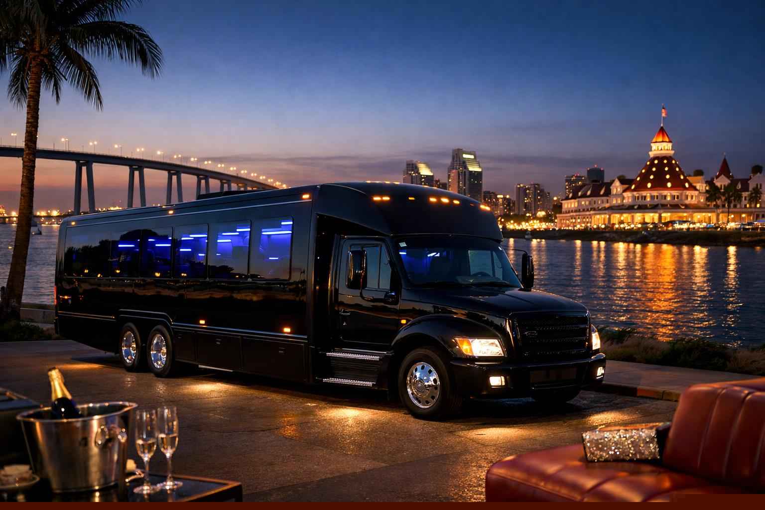 Black Party Bus Service Coronado Ca