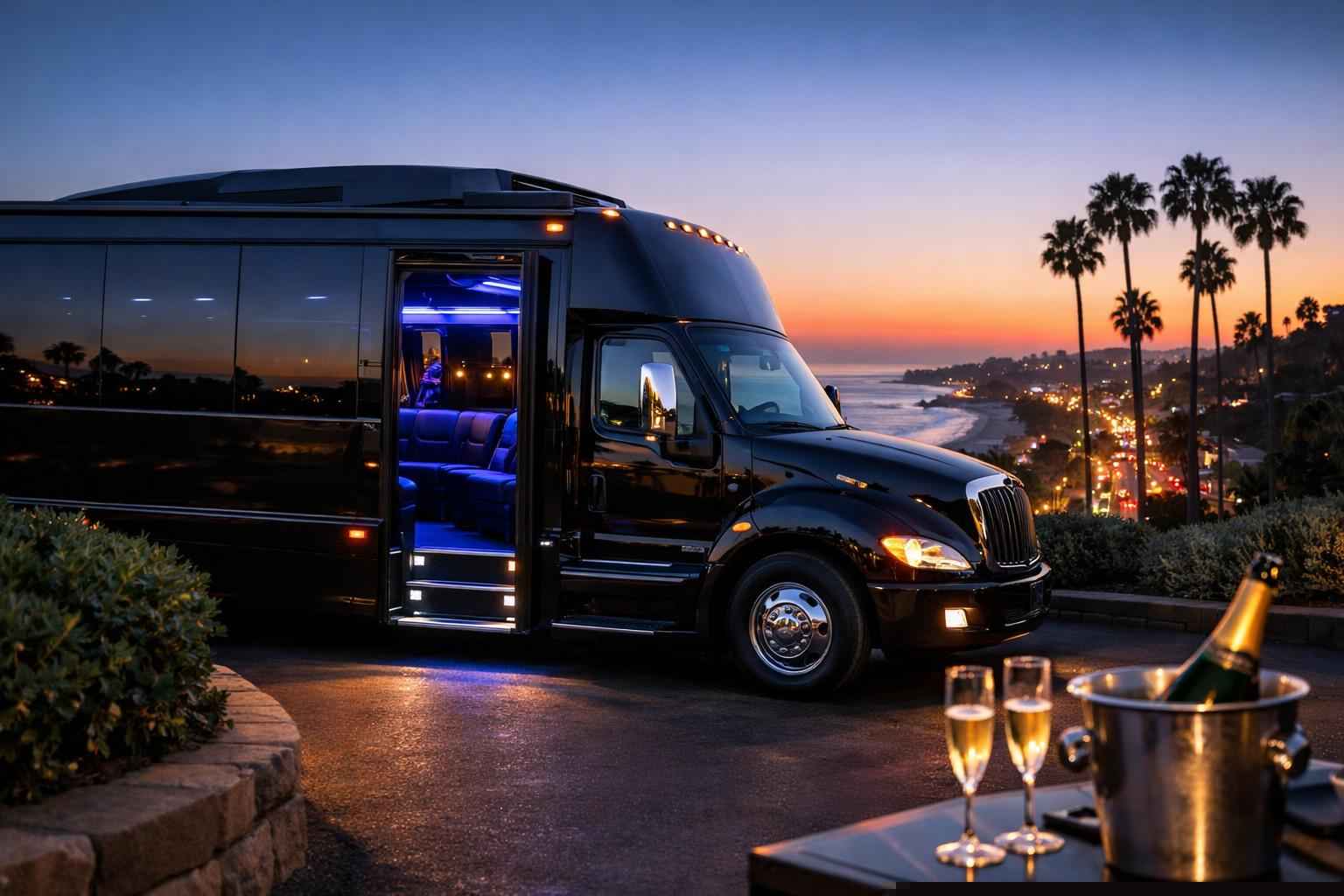 Black Party Bus Service Encinitas Ca