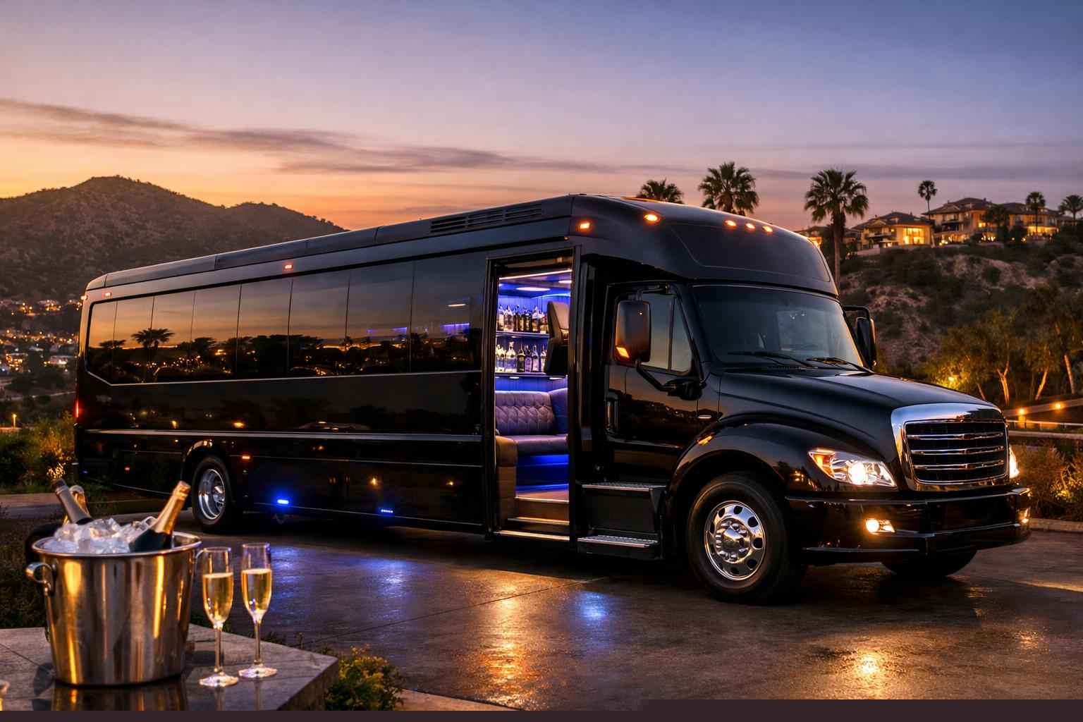 Black Party Bus Service Granite Hills Ca