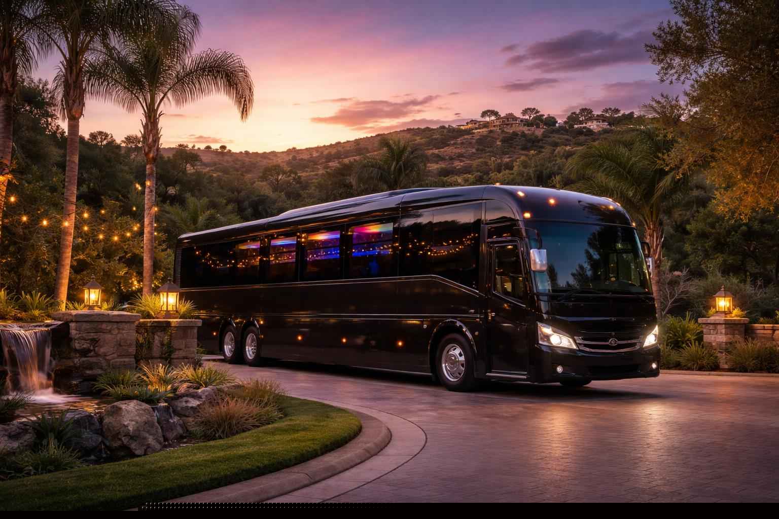 Black Party Bus Service In Hidden Meadows Ca