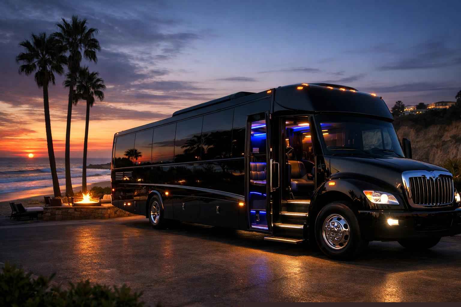 Black Party Bus Service Solana Beach Ca