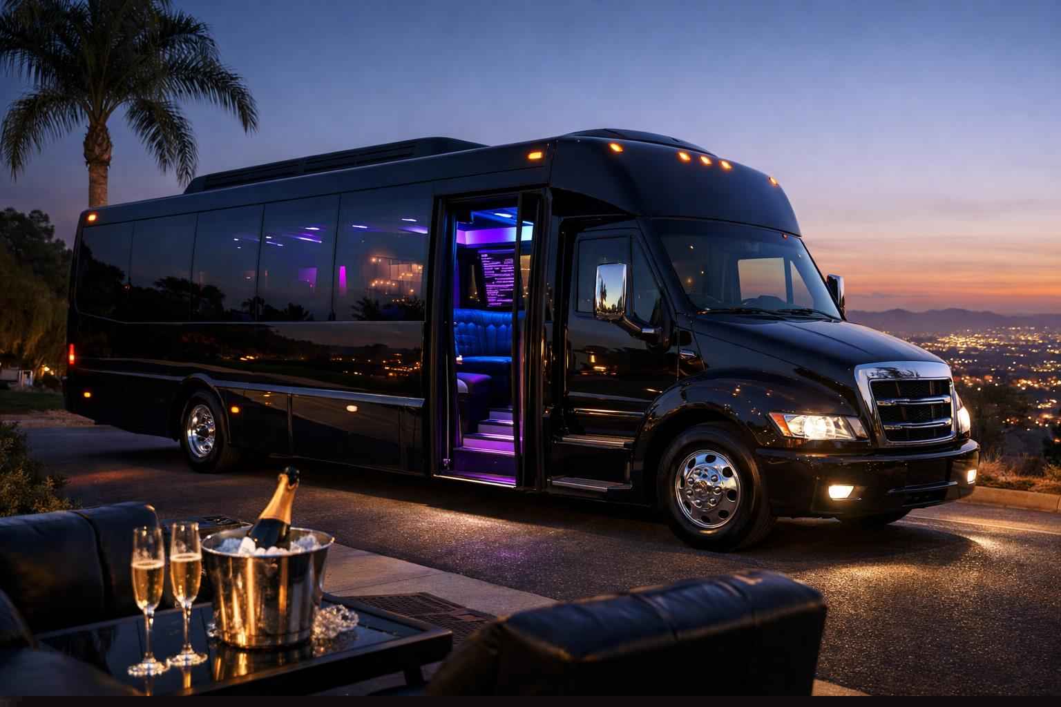 Black Party Bus Service Vista Ca