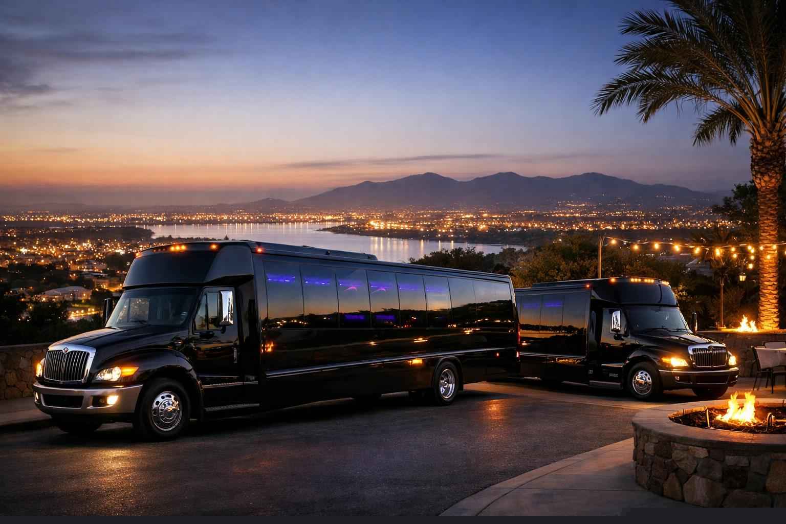 Black Party Bus Rental In Chula Vista California Black Party Buses In Chula Vista California