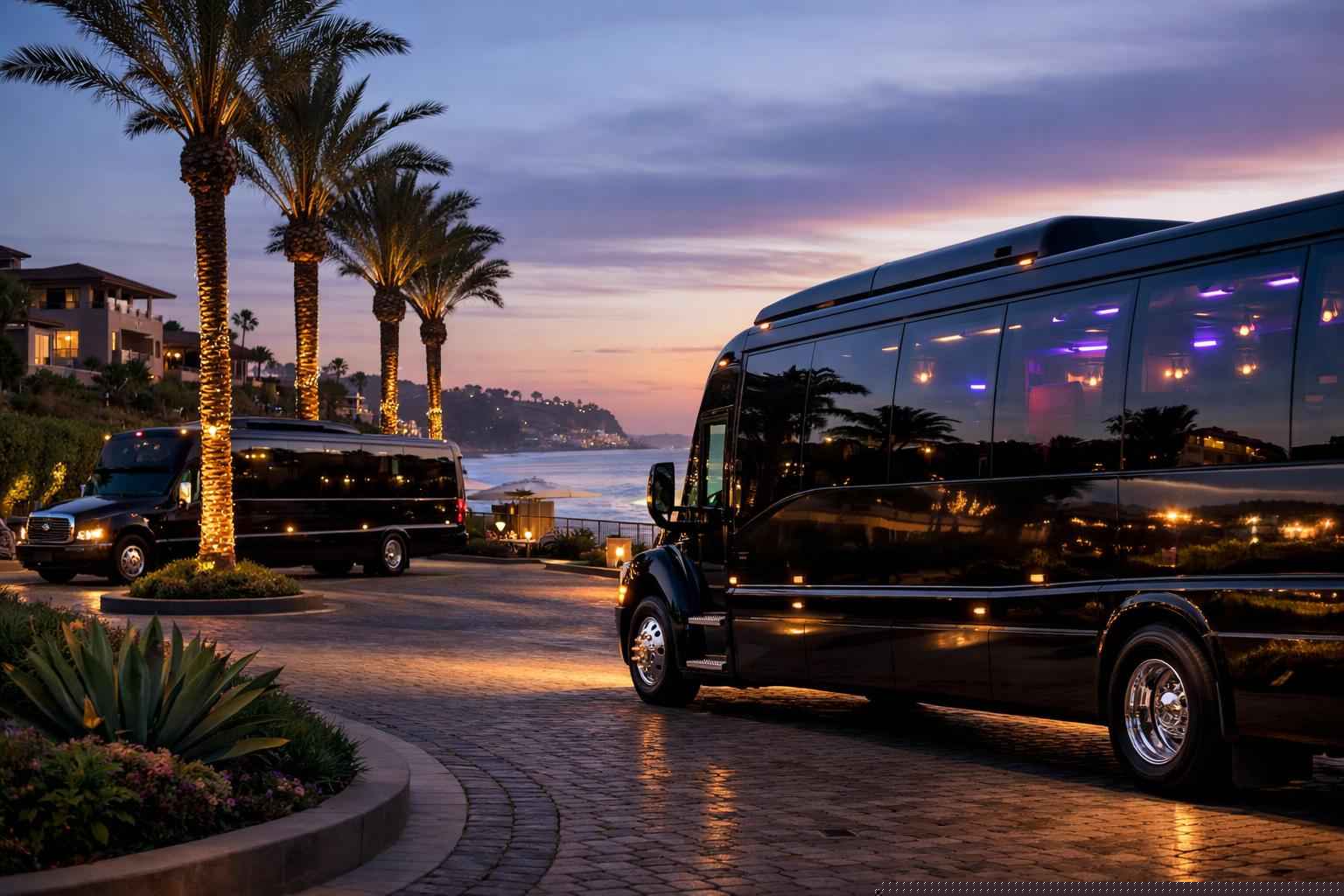 Black Party Buses In Del Mar California