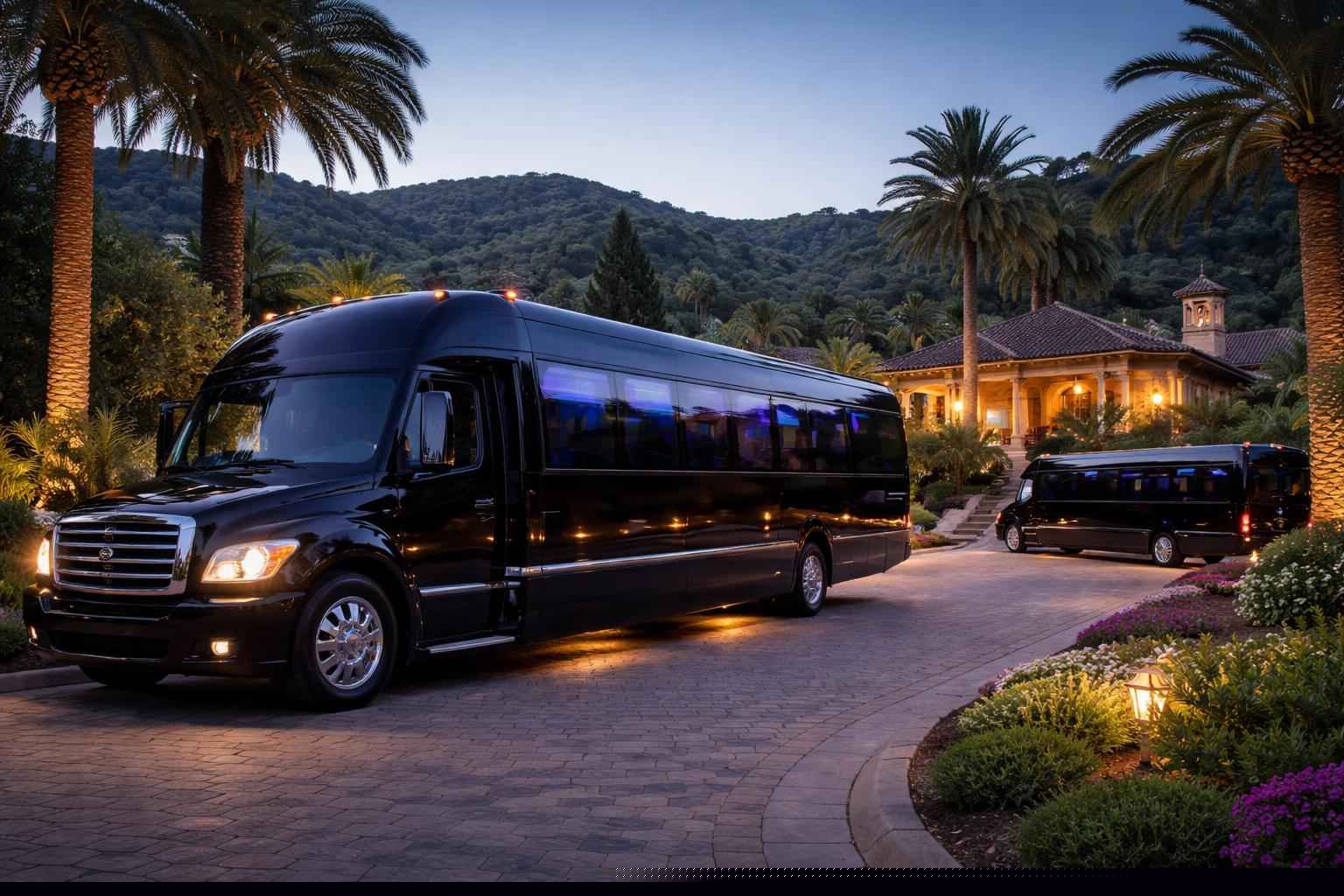 Black Party Buses In Hidden Meadows Ca
