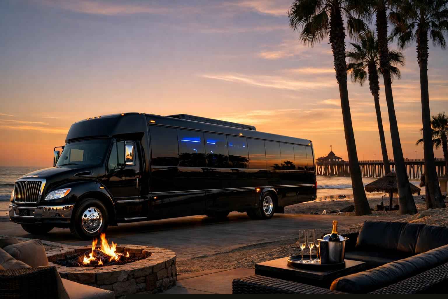 Black Party Bus Rental In Imperial Beach California Black Party Buses In Imperial Beach California