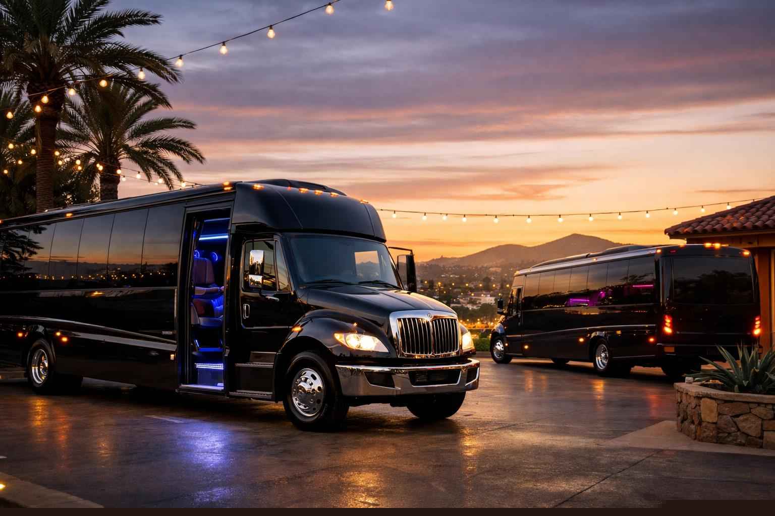 Black Party Buses In Lemon Grove California