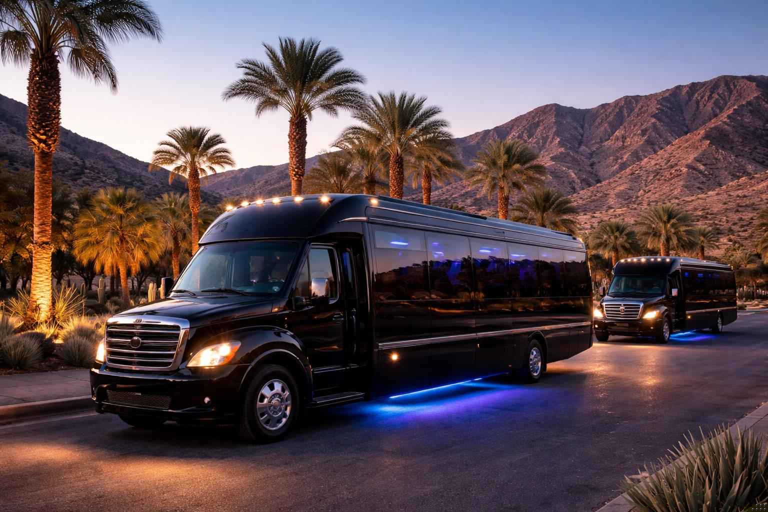 Borrego Springs California Black Party Buses