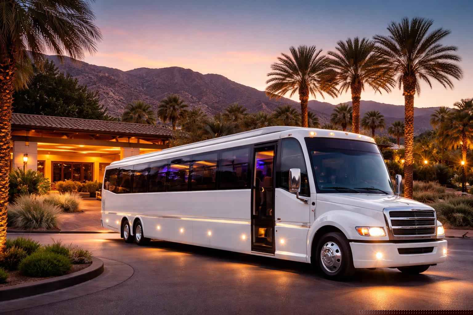 Borrego Springs California White Party Bus Service